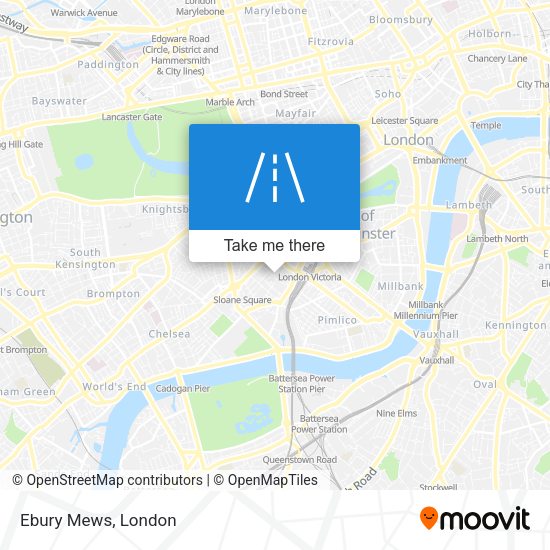 Ebury Mews map