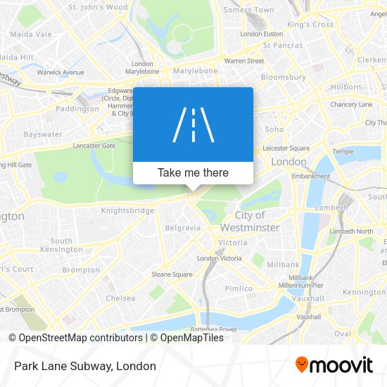 Park Lane Subway map