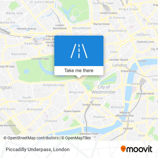 Piccadilly Underpass map