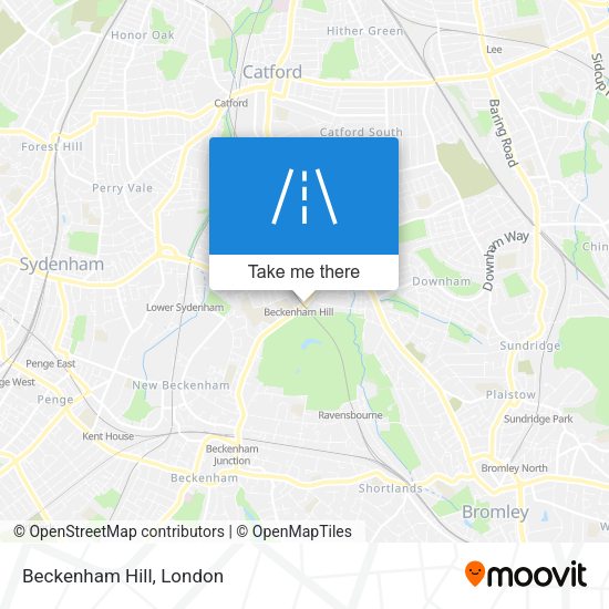 Beckenham Hill map