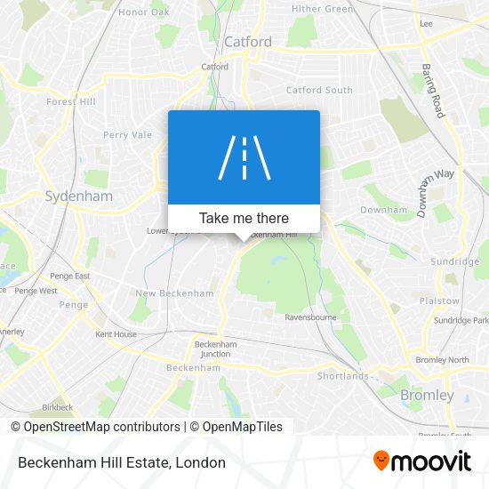 Beckenham Hill Estate map