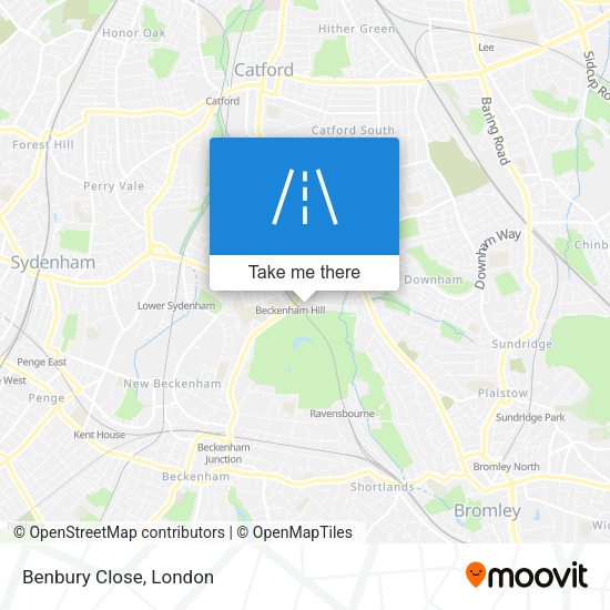 Benbury Close map