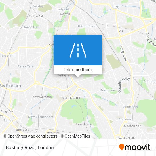 Bosbury Road map