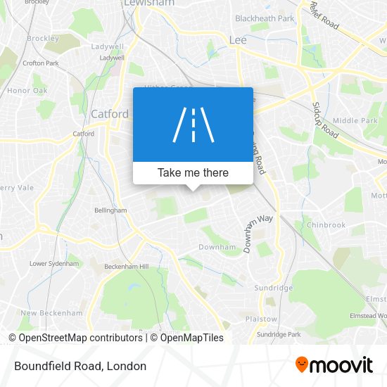 Boundfield Road map