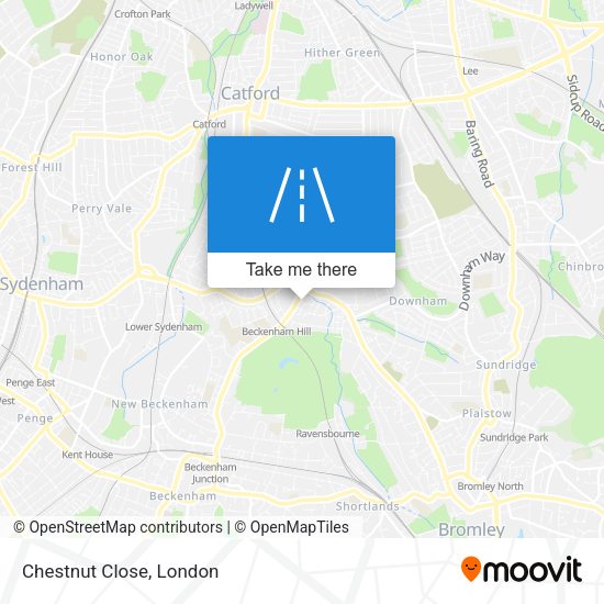 Chestnut Close map