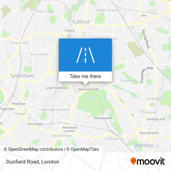 Dunfield Road map