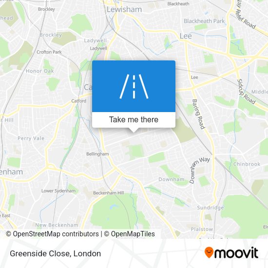 Greenside Close map