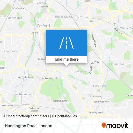 Haddington Road map