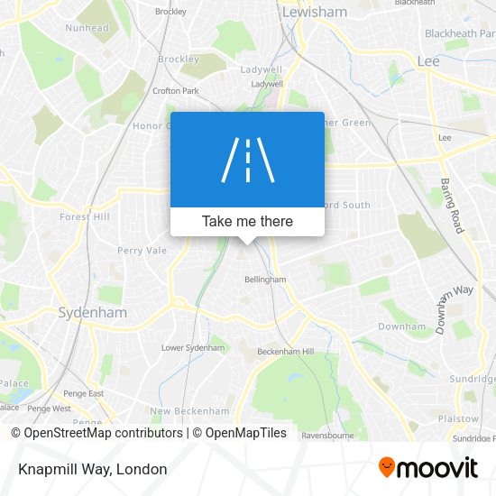 Knapmill Way map