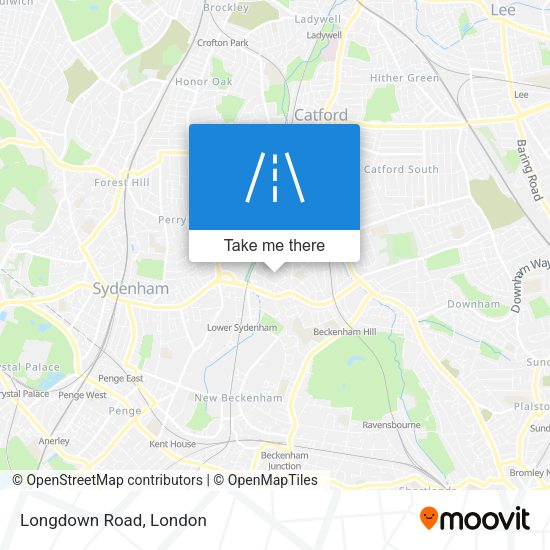 Longdown Road map