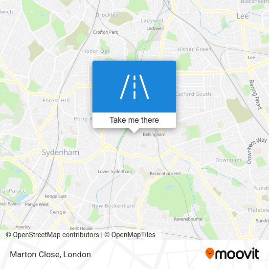 Marton Close map
