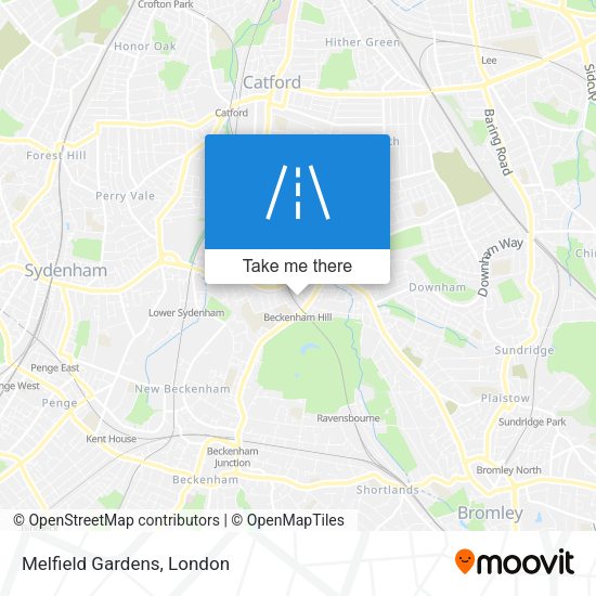 Melfield Gardens map