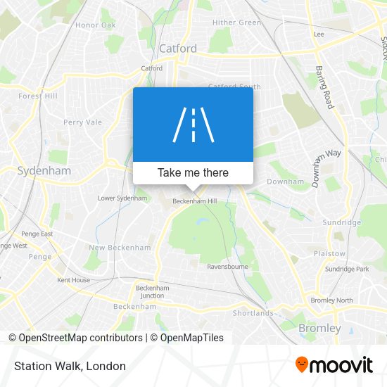 Station Walk map