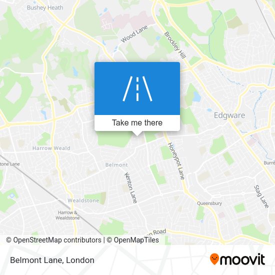 Belmont Lane map