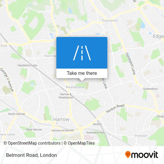 Belmont Road map