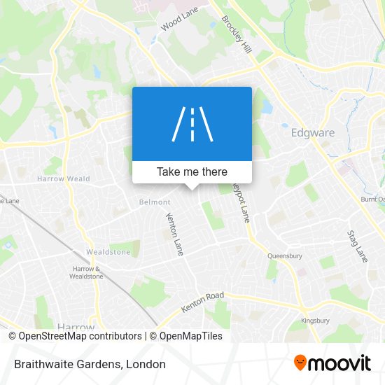 Braithwaite Gardens map
