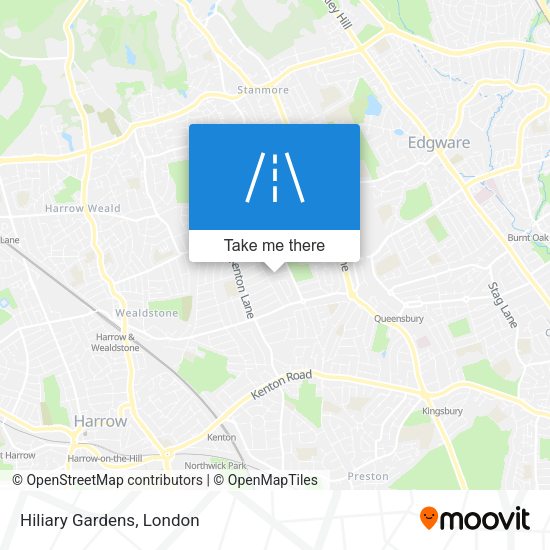 Hiliary Gardens map
