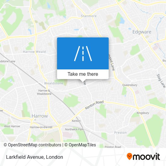 Larkfield Avenue map