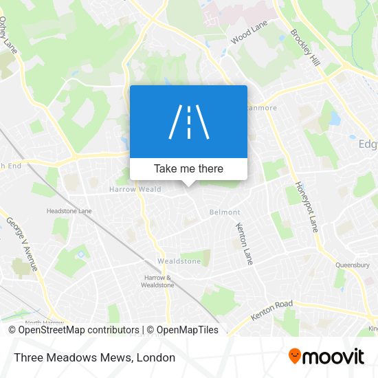 Three Meadows Mews map