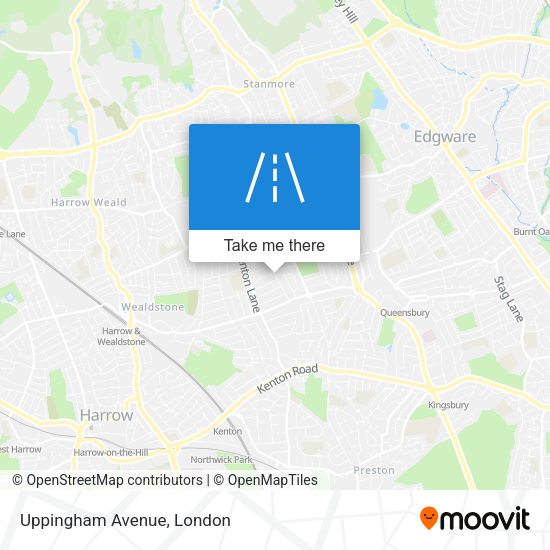 Uppingham Avenue map