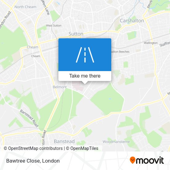 Bawtree Close map
