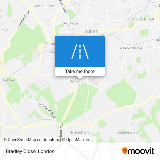 Bradley Close map