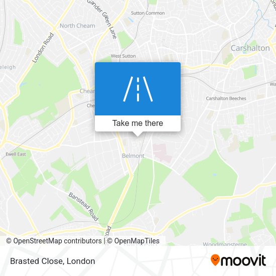 Brasted Close map