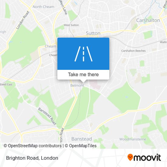 Brighton Road map