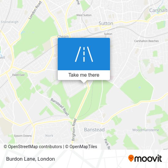 Burdon Lane map