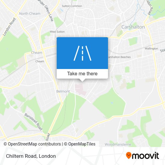 Chiltern Road map