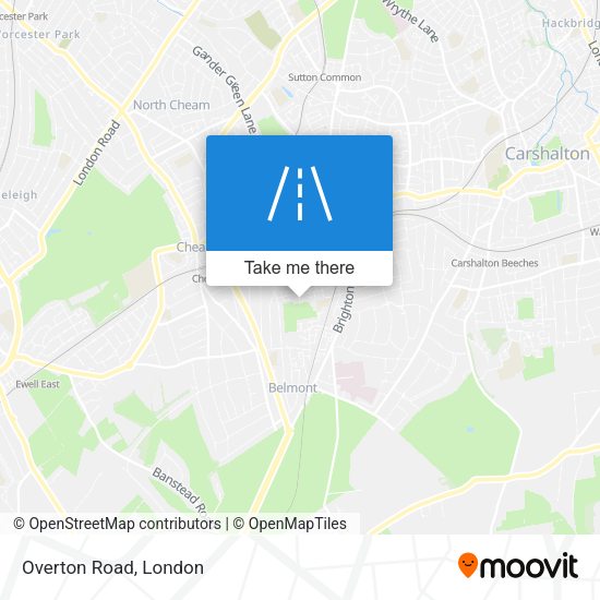 Overton Road map