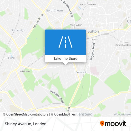 Shirley Avenue map