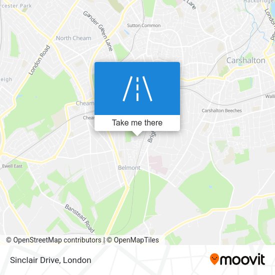 Sinclair Drive map