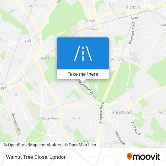 Walnut Tree Close map