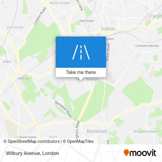 Wilbury Avenue map