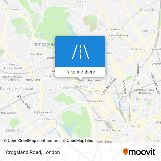 Crogsland Road map