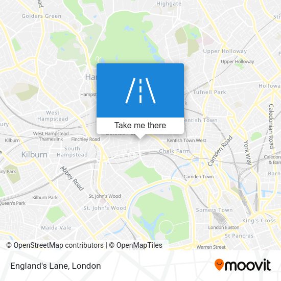 England's Lane map