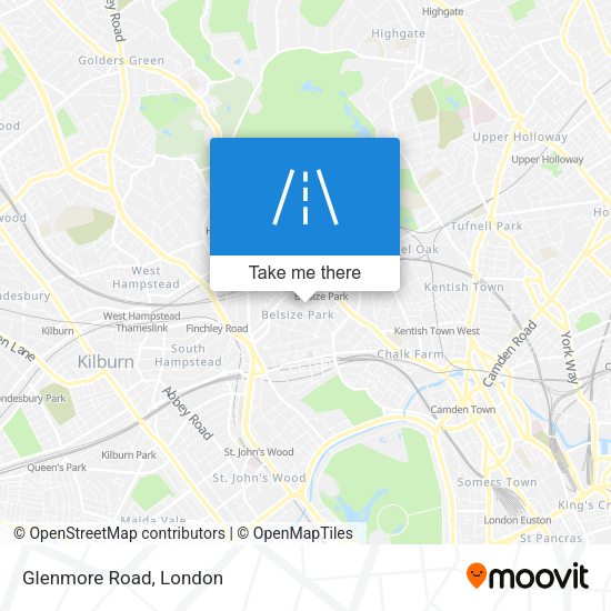 Glenmore Road map