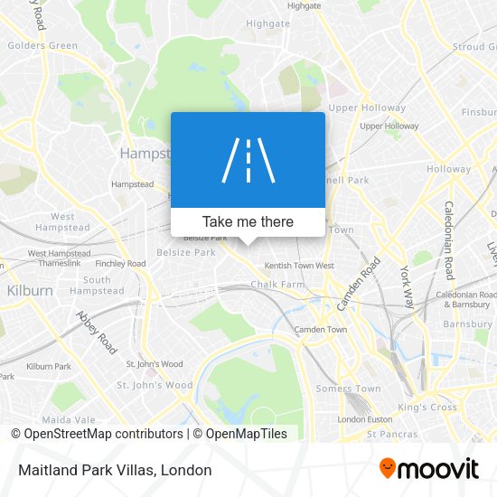 Maitland Park Villas map