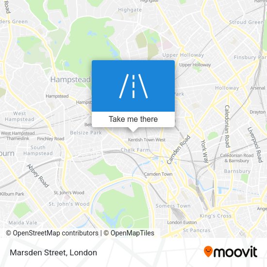 Marsden Street map