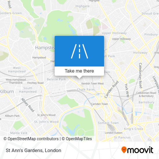St Ann's Gardens map