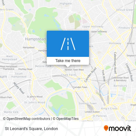 St Leonard's Square map