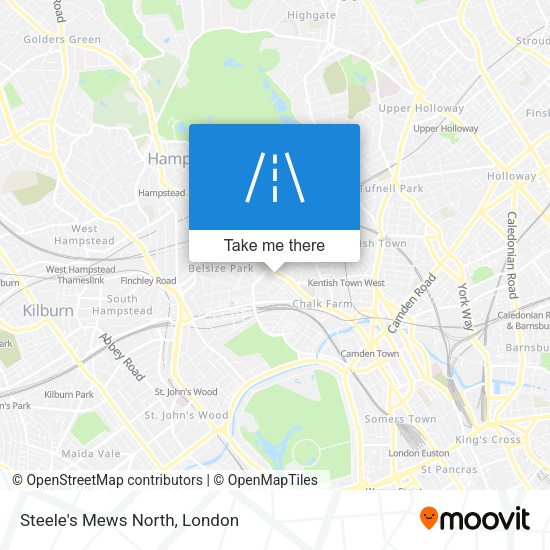 Steele's Mews North map
