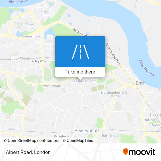 Albert Road map