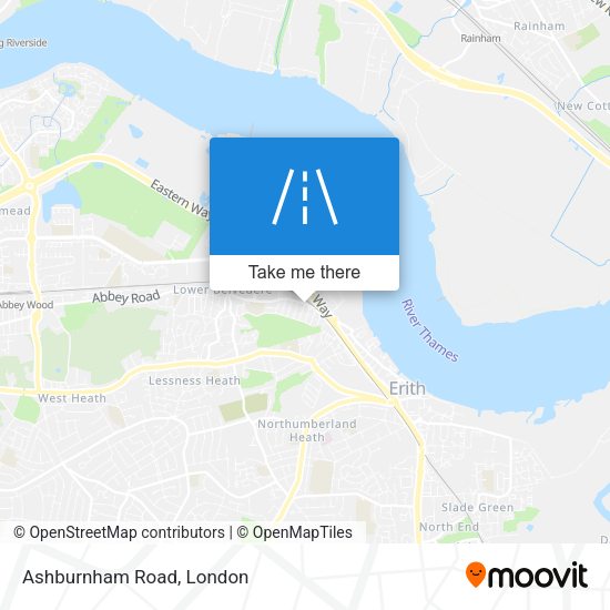 Ashburnham Road map