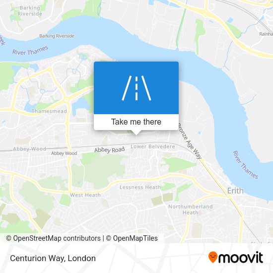 Centurion Way map