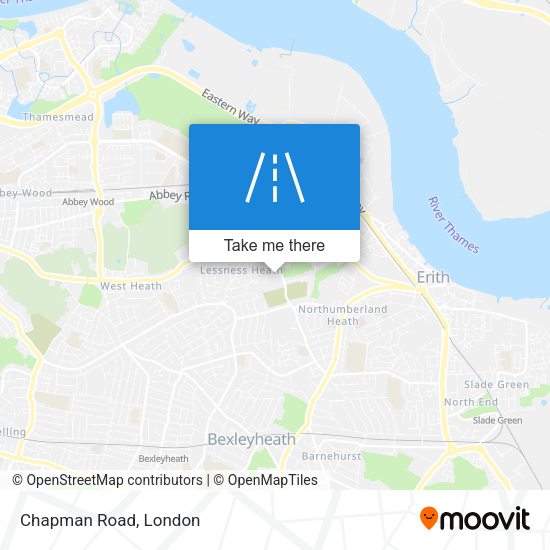 Chapman Road map