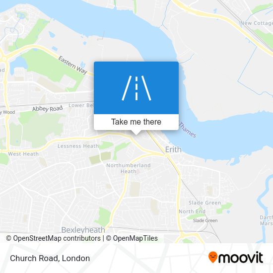 Church Road map