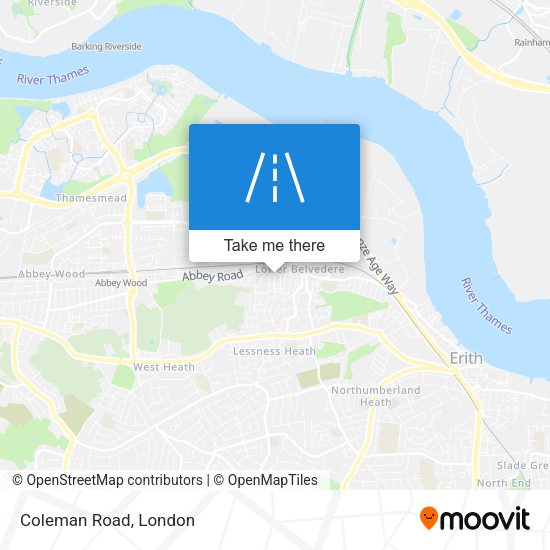Coleman Road map