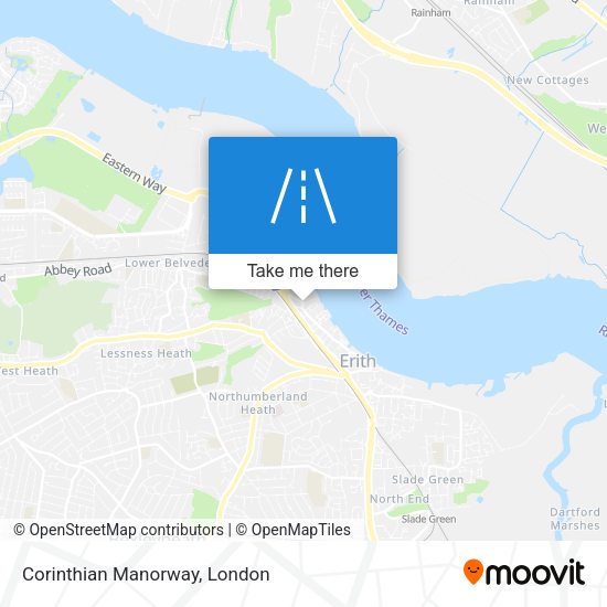 Corinthian Manorway map